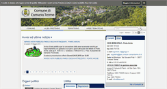 Desktop Screenshot of comune.comanoterme.tn.it